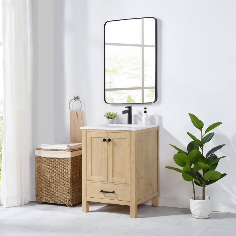 Shannon Bath Vanity with Composite Stone Countertop without Mirror