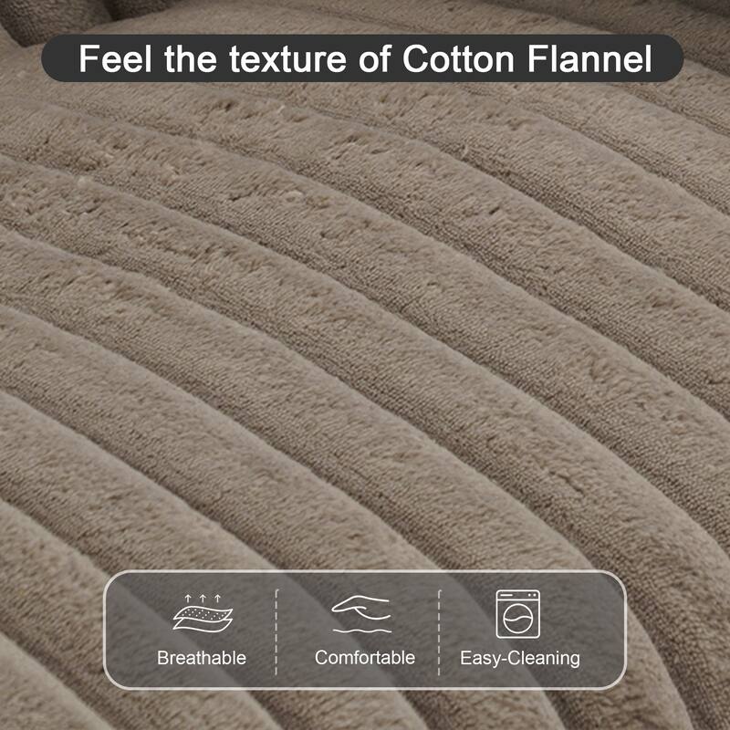 Fauxfur Ottoman Bench