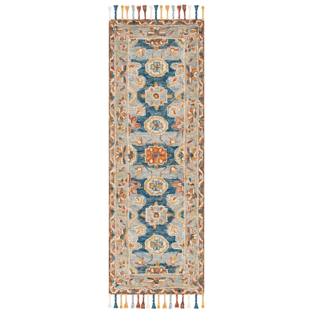 SAFAVIEH Handmade Aspen Kimm Boho Tassel Wool Rug