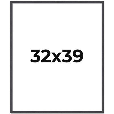 32x39 Frame Brown Solid Wood Picture Frame - Complete Modern Photo