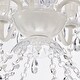 preview thumbnail 7 of 7, White Chandelier with Clear Crystals 6-Light Modern Crystal Chandelier