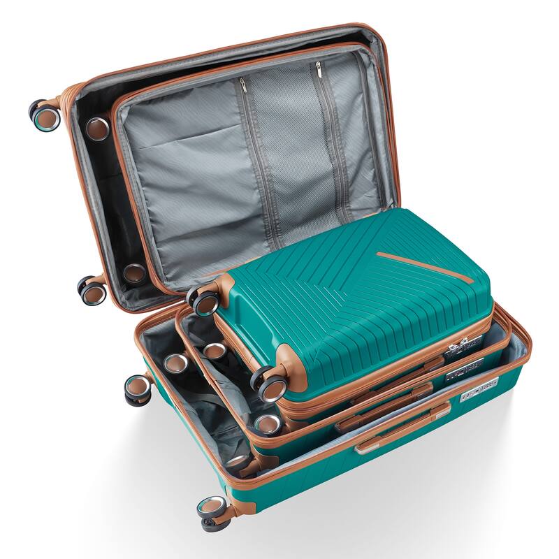 14/20/24/28" Expandable Lightweight Luggage Sets, Hardside Suitcase with Double 360 Degrees Mute Spinner Wheels & TSA Lock