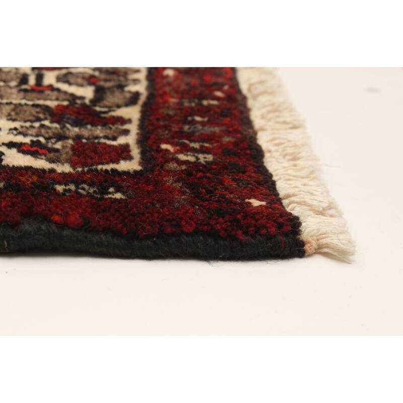 ECARPETGALLERY Hand-knotted Andelz Navy Wool Rug - 4'0 x 8'0