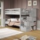 preview thumbnail 18 of 35, Taylor & Olive Trillium Twin over Twin Stairway Bunk Bed, 3 Steps