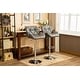 preview thumbnail 36 of 54, Roundhill Furniture Glasgow Height-adjustable Tufted Faux Leather Bar Stools (Set of 2)