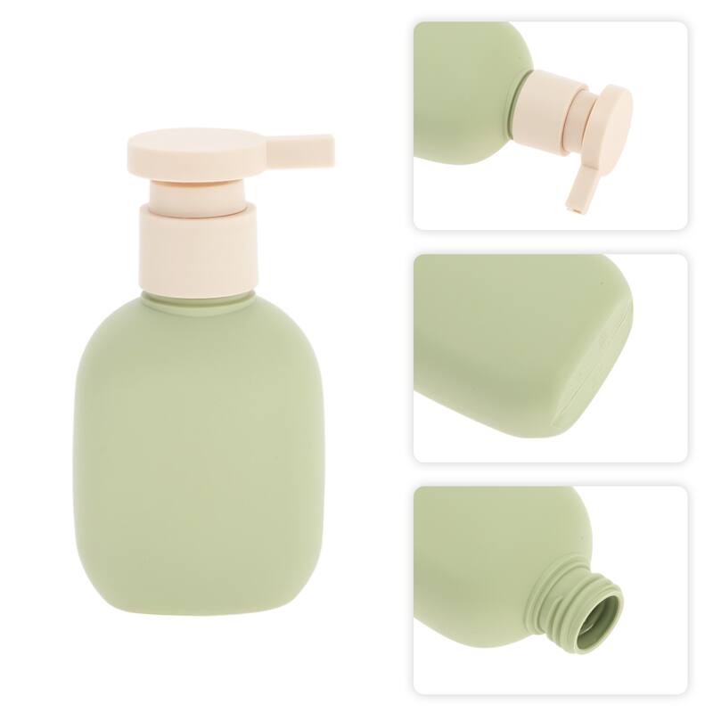 Pressure Pump Flat Soap Dispenser for Bathroom 1 Pc - Green