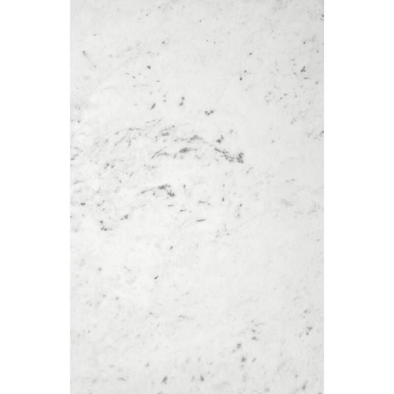 Clement Marble Side Table White & Gold