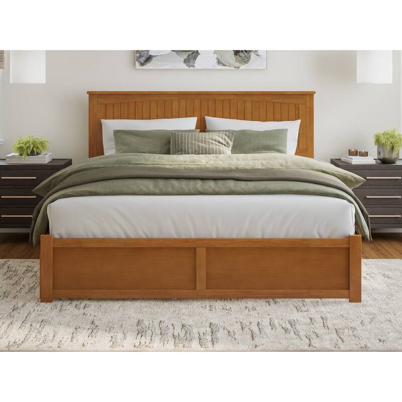 Nantucket Bed with Footboard and Twin Extra Long Trundle