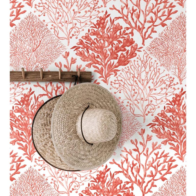 NextWall Seaweed Peel and Stick Wallpaper