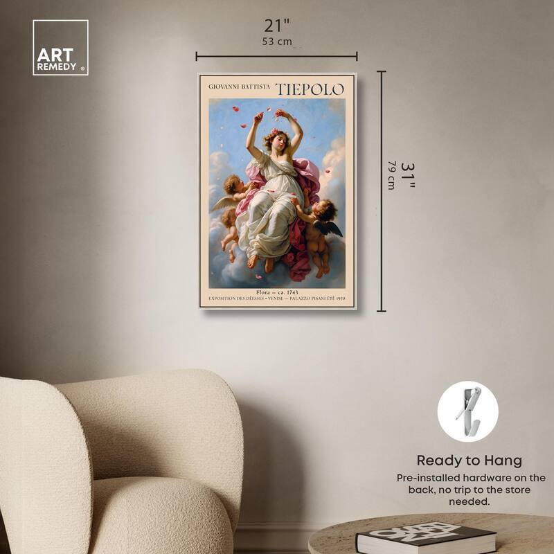 Flora in the Venetian Sky Canvas by Art Remedy