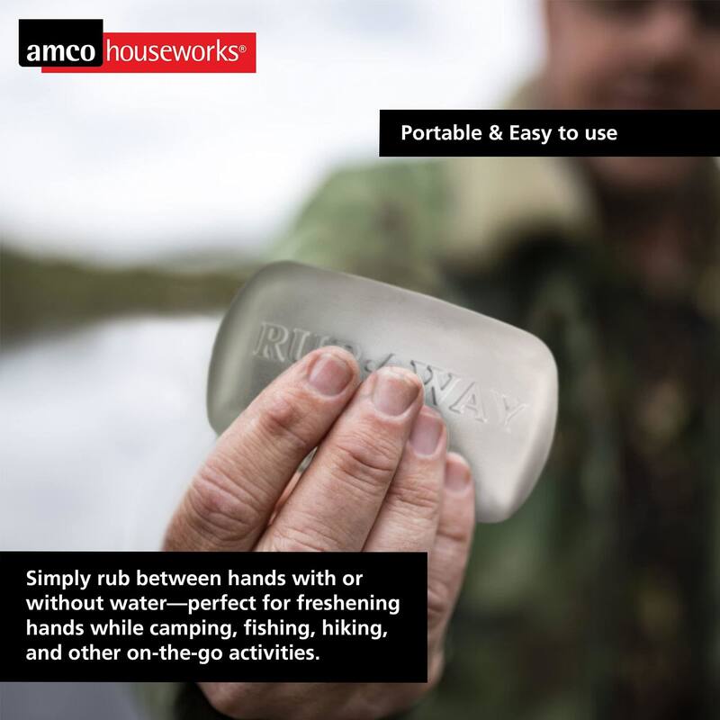 Amco Set of 2 Rub a Way Bars - Silver - Mini and Original