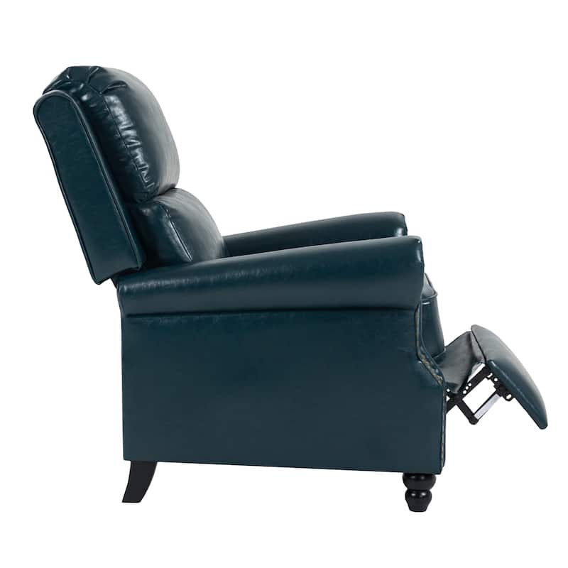 2 Set Modern Padded Seat Recliner Chair with PU Leather/Fabric