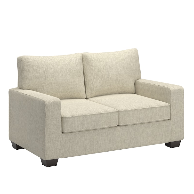 Roros Fabric Upholstered Square Arm Sofa Set by iNSPIRE Q Classic