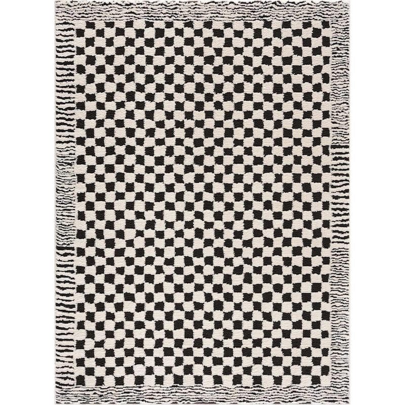 Hauteloom Leryn Hallway, Kitchen Runner Rug - High Pile - Off White - 2'8" x 7'3"