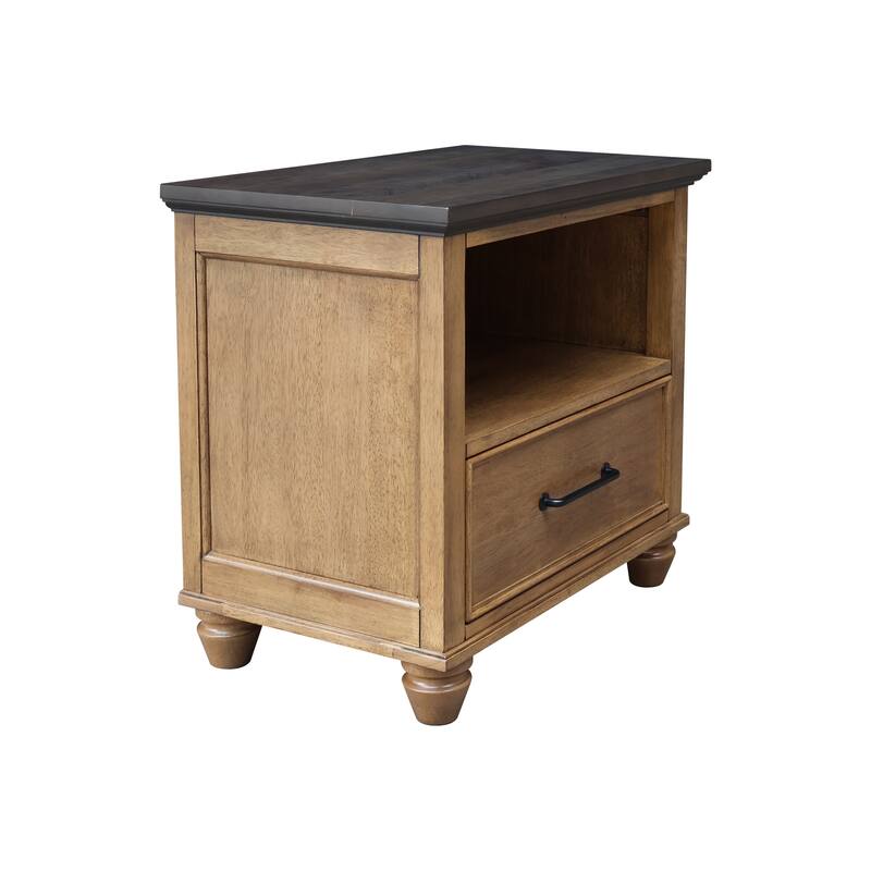 International Concepts Solid Wood 1-Drawer Nightstand
