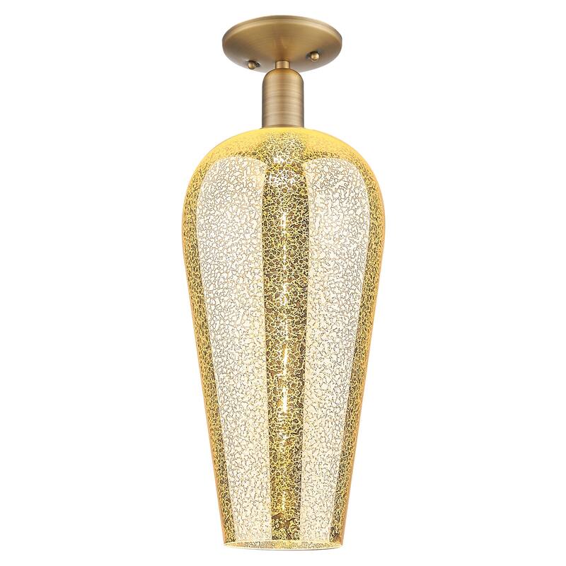 Innovations Lighting 716-1C-G456-8ME Chelsea 8" Wide Semi-Flush - Brushed Brass
