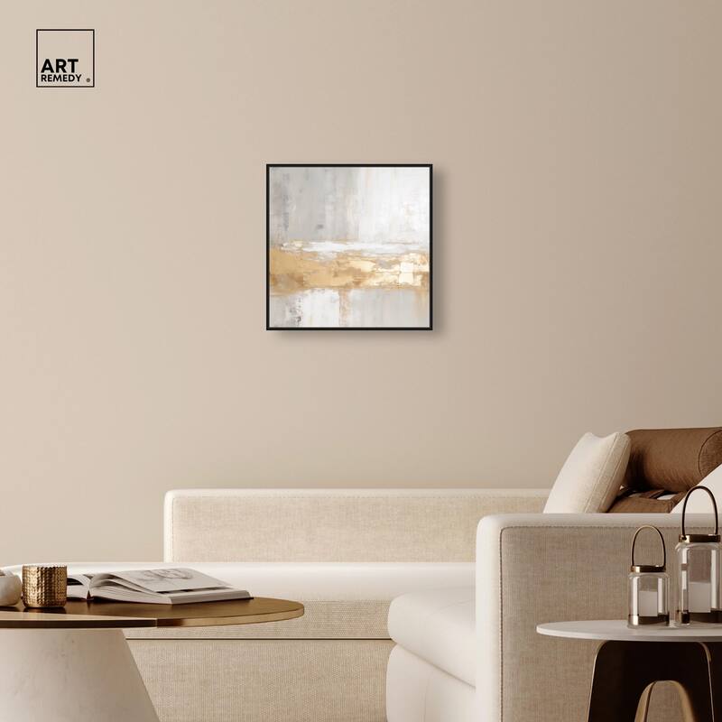 Melted Goldscape III Canvas by Art Remedy