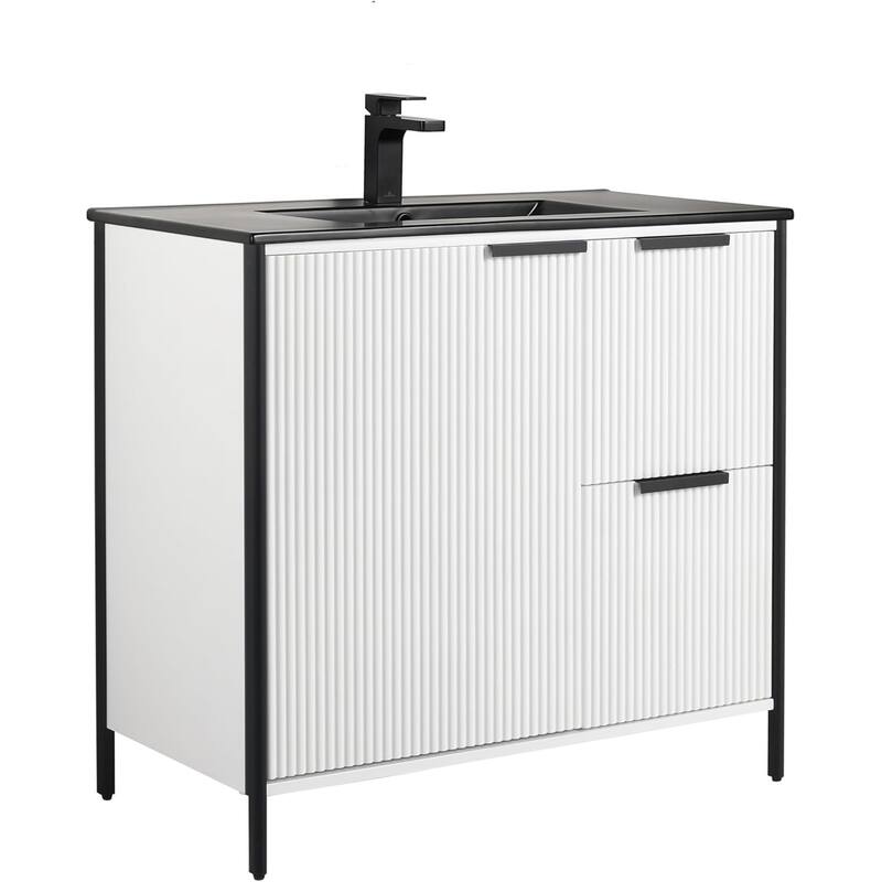 Blossom 36 Inch All Wood Freestanding Bathroom Vanity with Sink