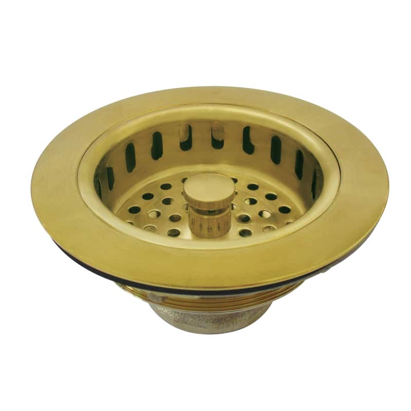 Made To Match Kitchen Sink Basket Strainer - Brushed Brass
