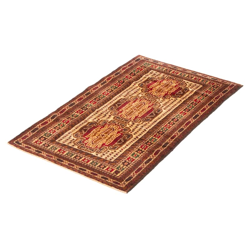 Teimani Beige Rug 2'9" x 4'7" - 2'9 x 4'7
