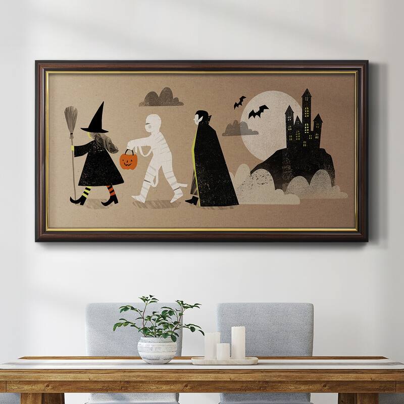 Graphic Halloween Collection D Premium Framed Canvas- Ready to Hang