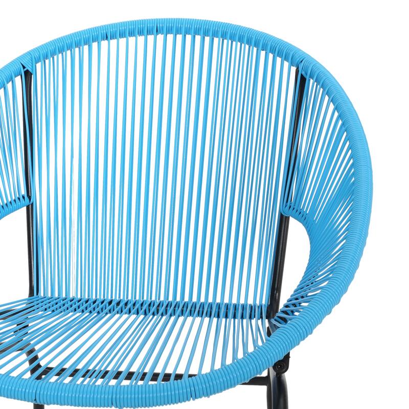 Nusa Outdoor Modern Rattan Club Chair (Set of 2) by Christopher Knight Home