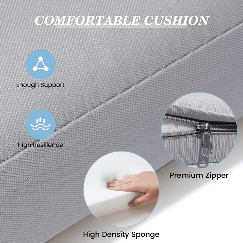 Pellebant Outdoor Patio Chaise Lounge Cushion