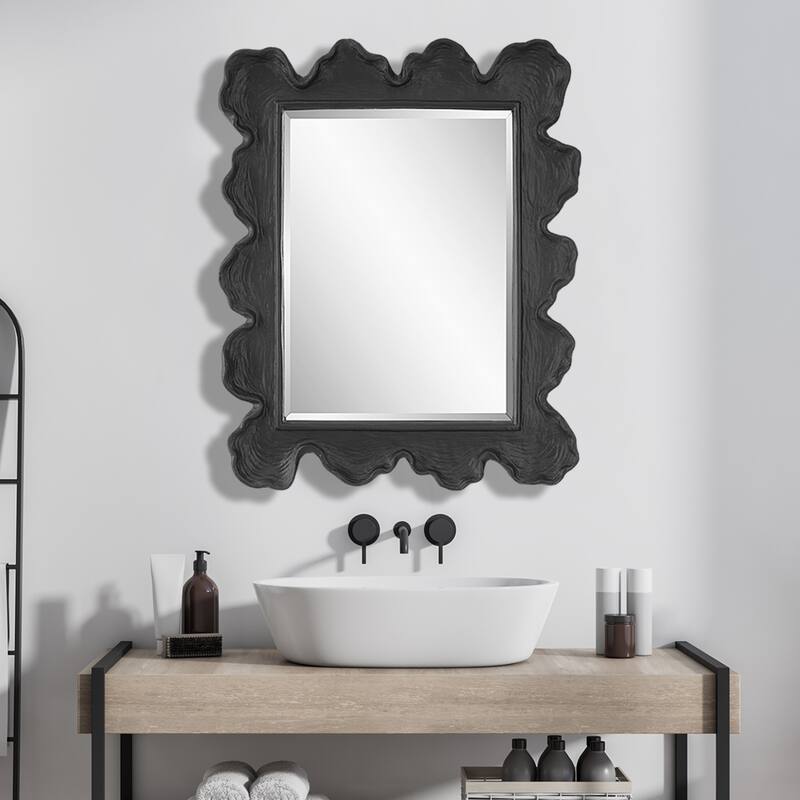 Sea Coral Rectangular Wall Mirror - 34.25"