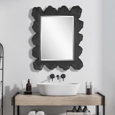 Sea Coral Rectangular Wall Mirror - 34.25"