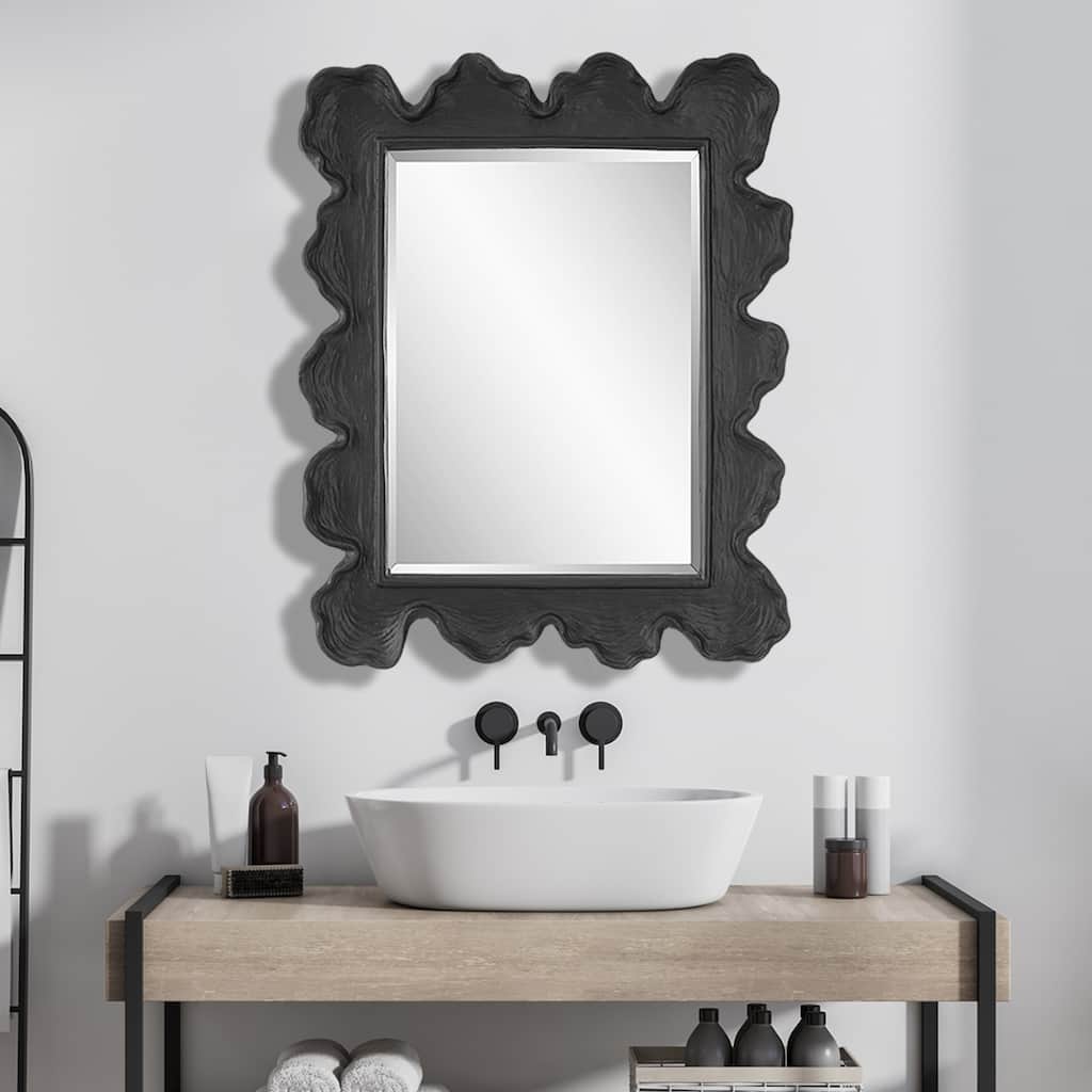 Sea Coral Rectangular Wall Mirror - 34.25"