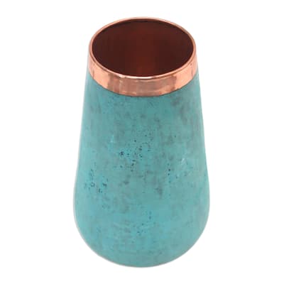 Novica Handmade Royal Java Copper Vase (8.25 Inch)