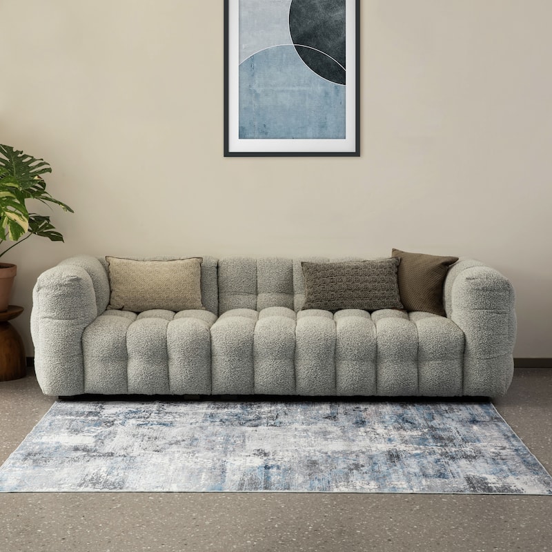 Glitzhome Modern Abstract Distressed Indoor/Outdoor Area Rugs