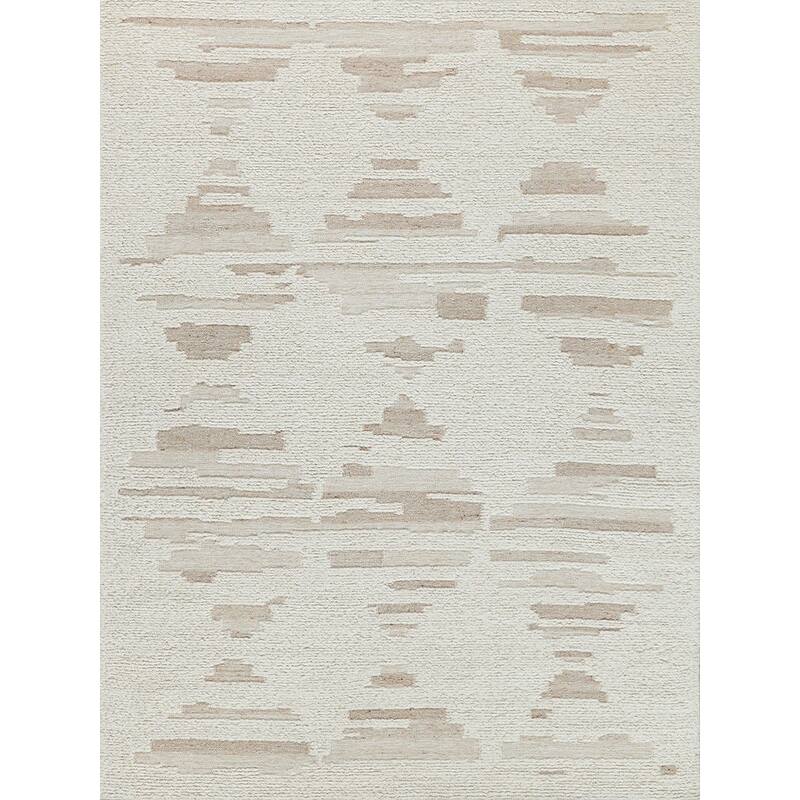 Exquisite Rugs Canyon Handmade Handwoven New Zealand Wool Ivory/Beige Area Rug