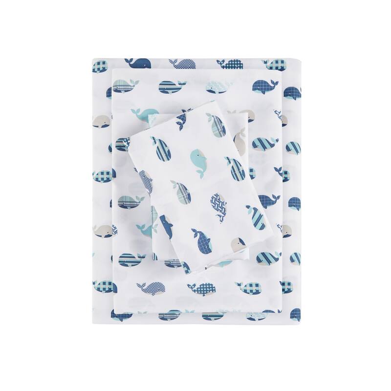 Intelligent Design Printed Microfiber Bed Sheet Set