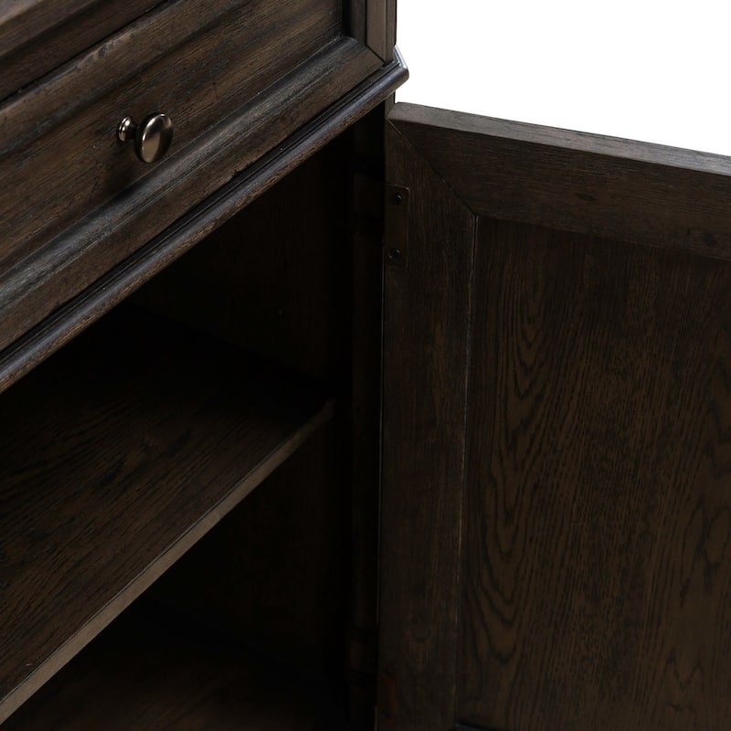 Liberty Furniture Grant Park Wine Buffet for Dining Room Storage - Width 64" x Depth 18" x Height 38"