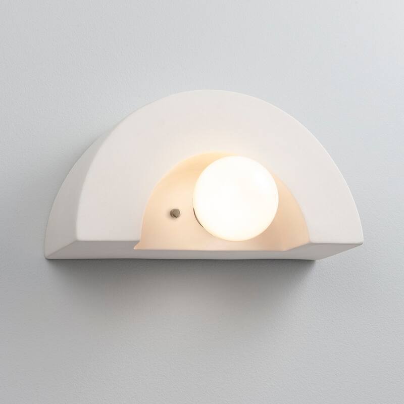 Ceramic Crescent Wall Sconce