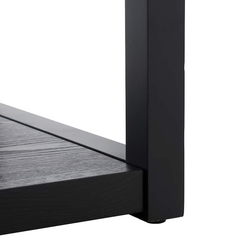 SAFAVIEH Home Omara 2 Tier Side Table - 20"W x 20"D x 20"H