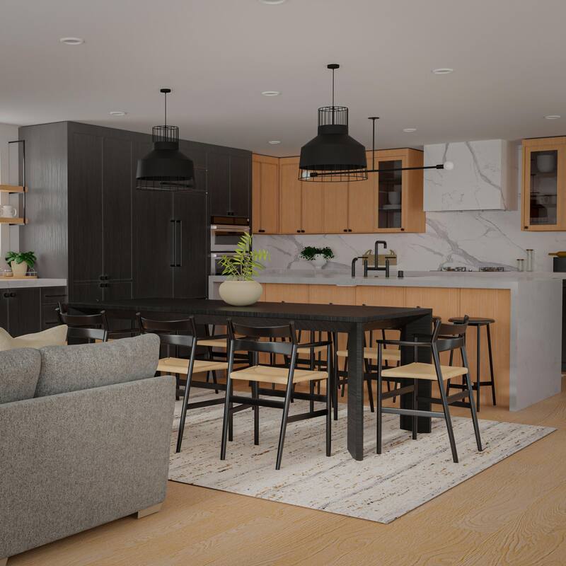 Alora Decor Everett Contemporary Heathered Stripe Area Rug