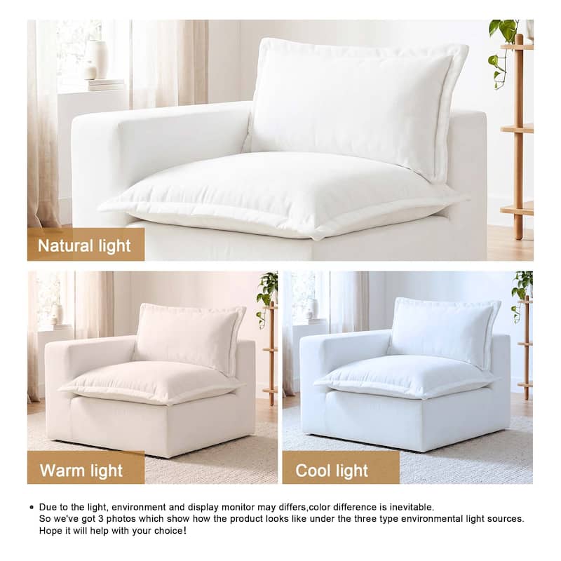 Comfy Cloud Couch Plush Modular Sectional Sofa For Living Room