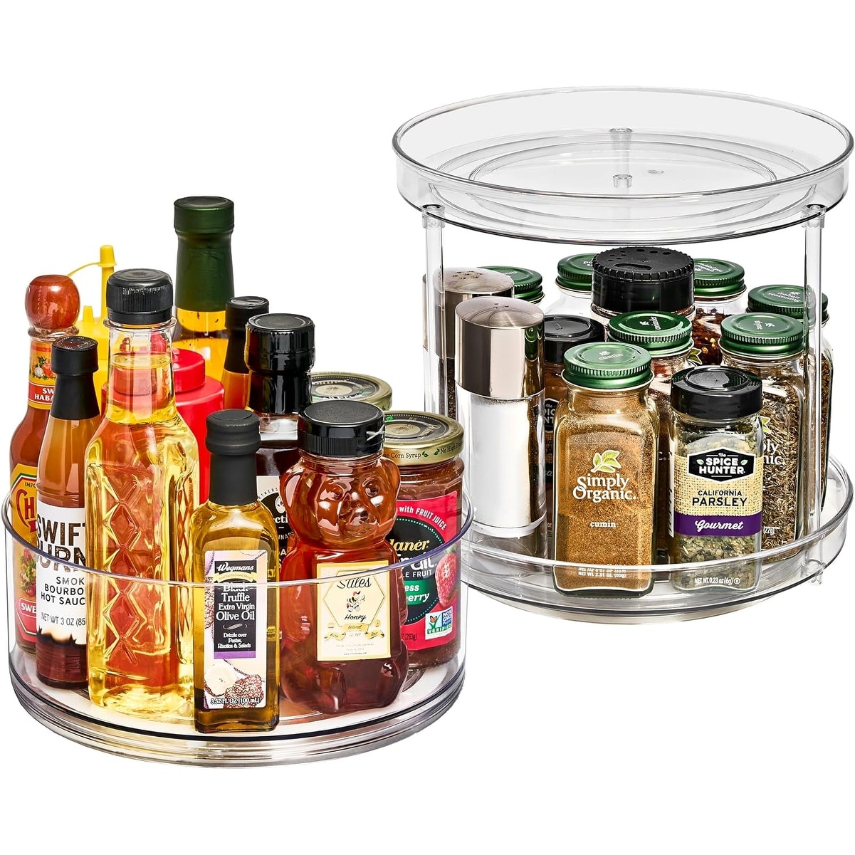 Sorbus Lazy Susan Organizer Turntable Set for Refrigerator Pantry Cabinet Table Makeup - Set of 2