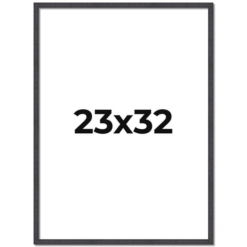 23x32 Frame Brown Solid Wood Picture Frame - Complete Modern Photo