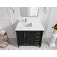preview thumbnail 83 of 128, Willow Collections 36 in x 22 Aberdeen Freestanding Left Offset Sink Bathroom Vanity with Quartz or Marble Countertop