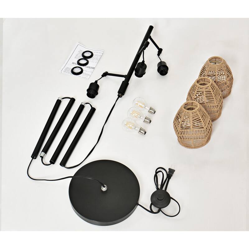 65'' Black Tree Floor Lamp for Bedroom