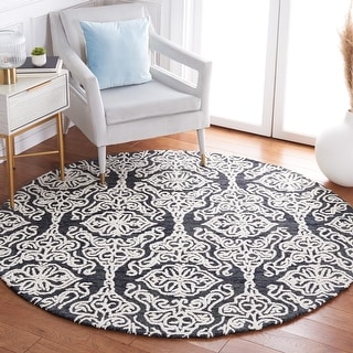 SAFAVIEH Handmade Blossom Mahalia Modern Floral Wool Rug