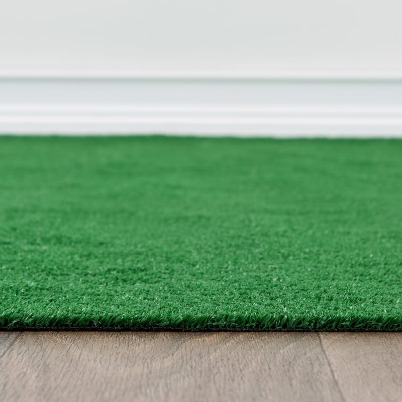Artificial Turf Solid Grass Indoor Outdoor Area Rug On Sale Bed