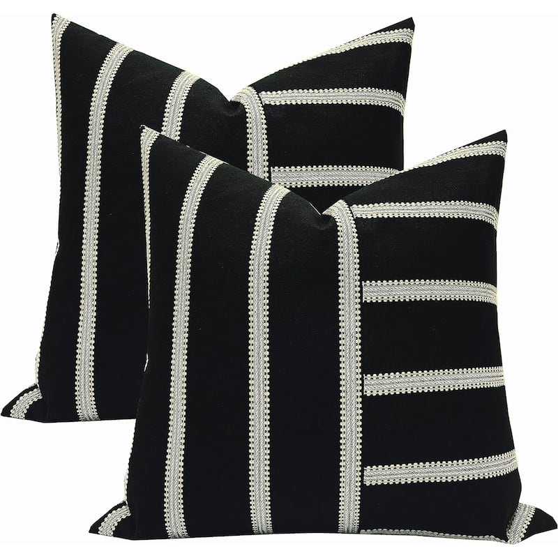 Stripe Patchwork Throw Pillow Cover Cushion Cover Pillow Cover for ...