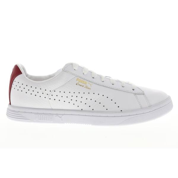 Shop Puma Court Star Nm White Rhubarb Mens Low Top Sneakers