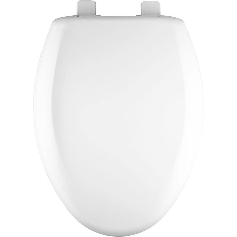 Bemis Elongated Commercial Plastic Open Front Toilet Seat with