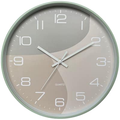 Wall Clock, Modern Silent Non Ticking Battery Operated Clocks for Office, Home, Bathroom, Kitchen, 12 Inch - 12 Inch