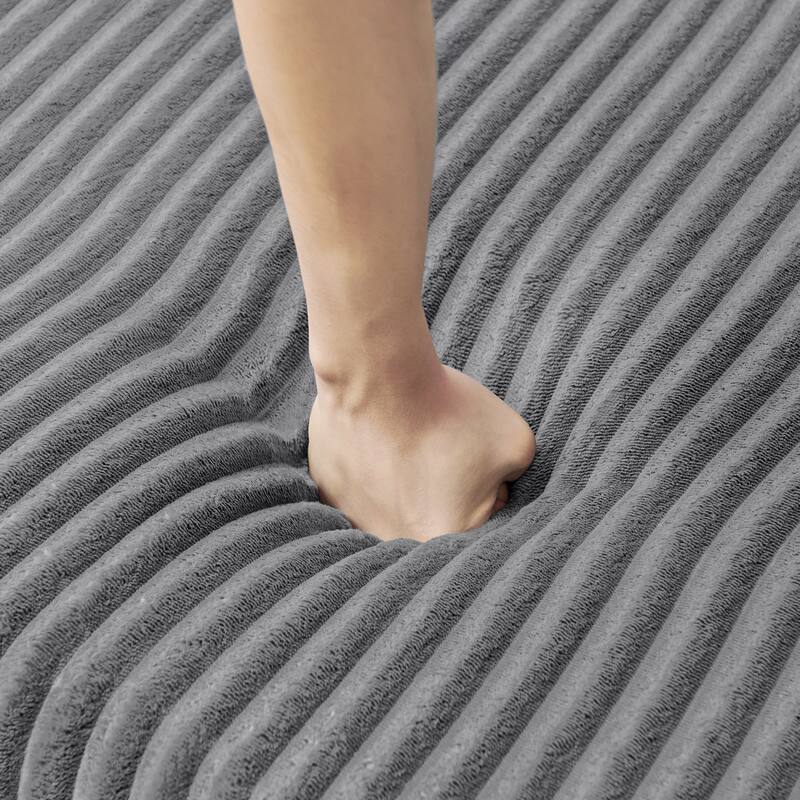 U Shape Modular Sectional Sofa with Dual Chaise Lounges, Corduroy Upholstered Sleeper Sofa, Comfy Compressed Sectional Sofa